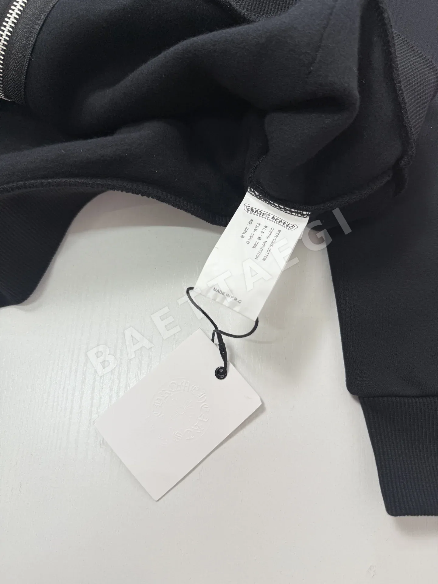 크롬하츠 형광 핑크 프린트 지퍼업 스웨트 자켓 상세 이미지 9