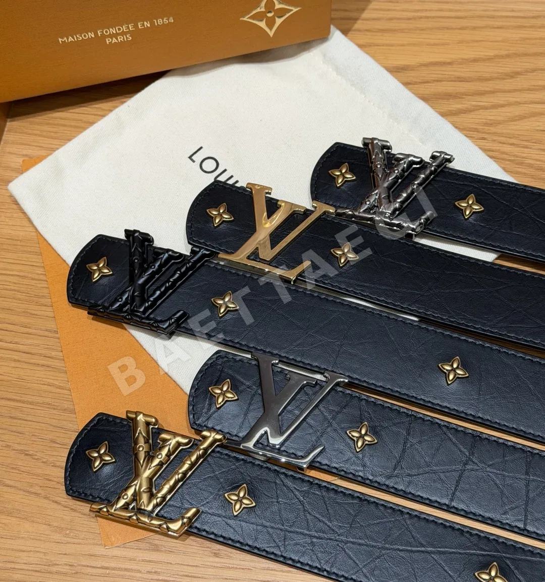 루이비통 LV 이니셜 트리용 가죽 벨트 상세 이미지 2
