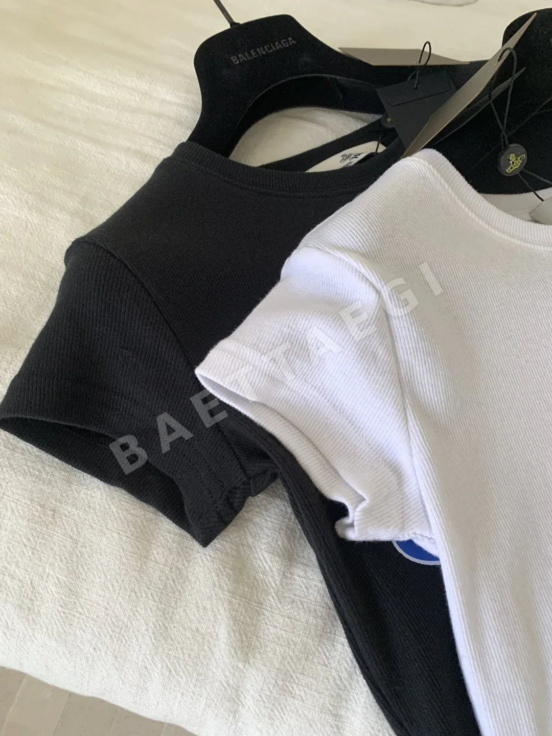 비비안웨스트우드 새턴 자수 슬림핏 반팔 티셔츠 상세 이미지 6