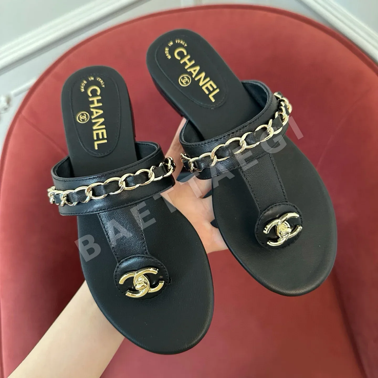 샤넬 까멜리아 플랫 샌들 3589 상세 이미지 8