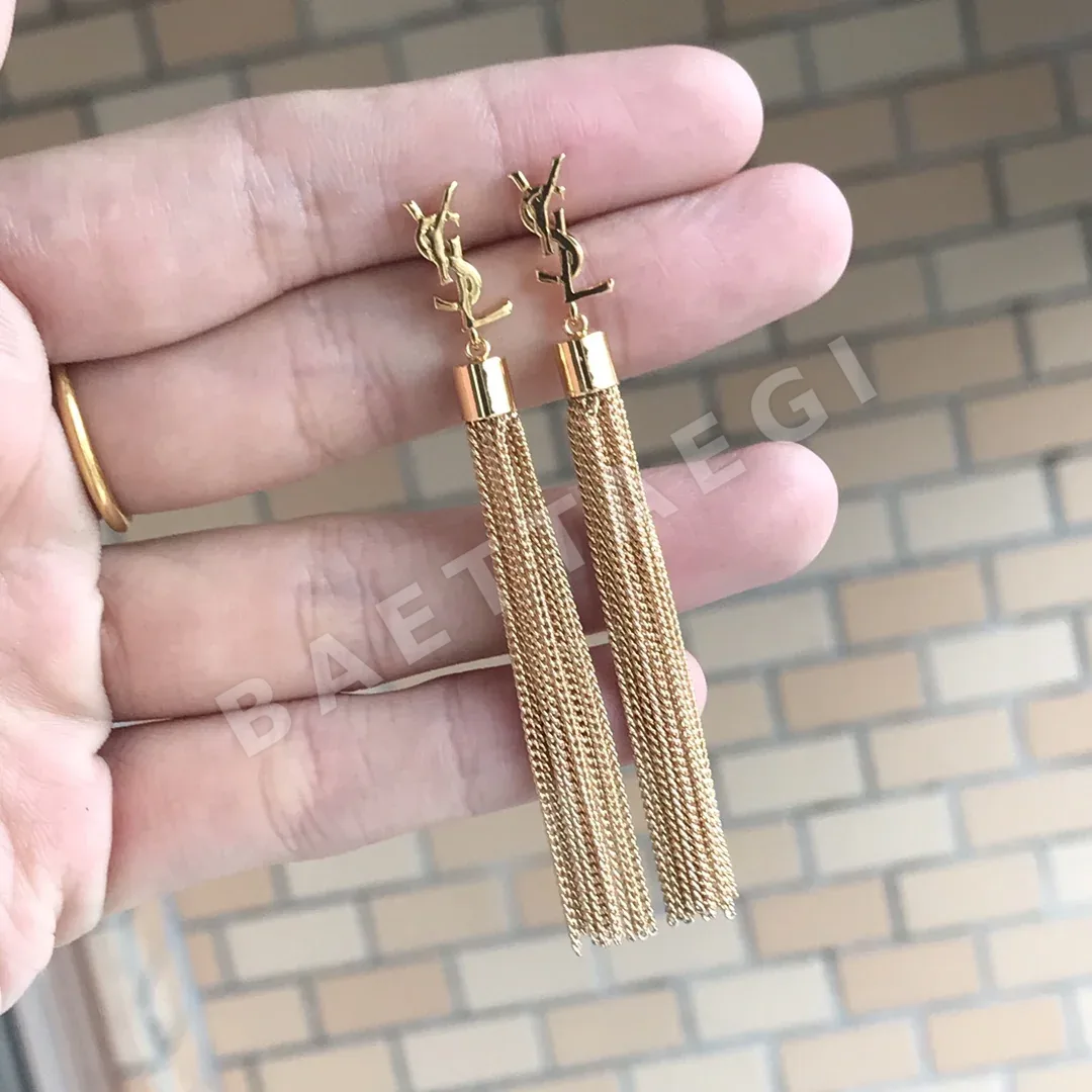생로랑 YSL 로고 귀걸이 상세 이미지 4