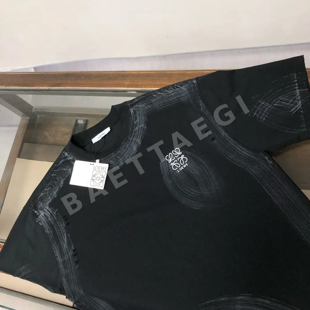 로에베 워시드 크루넥 남성 반팔 티셔츠 상세 이미지 3