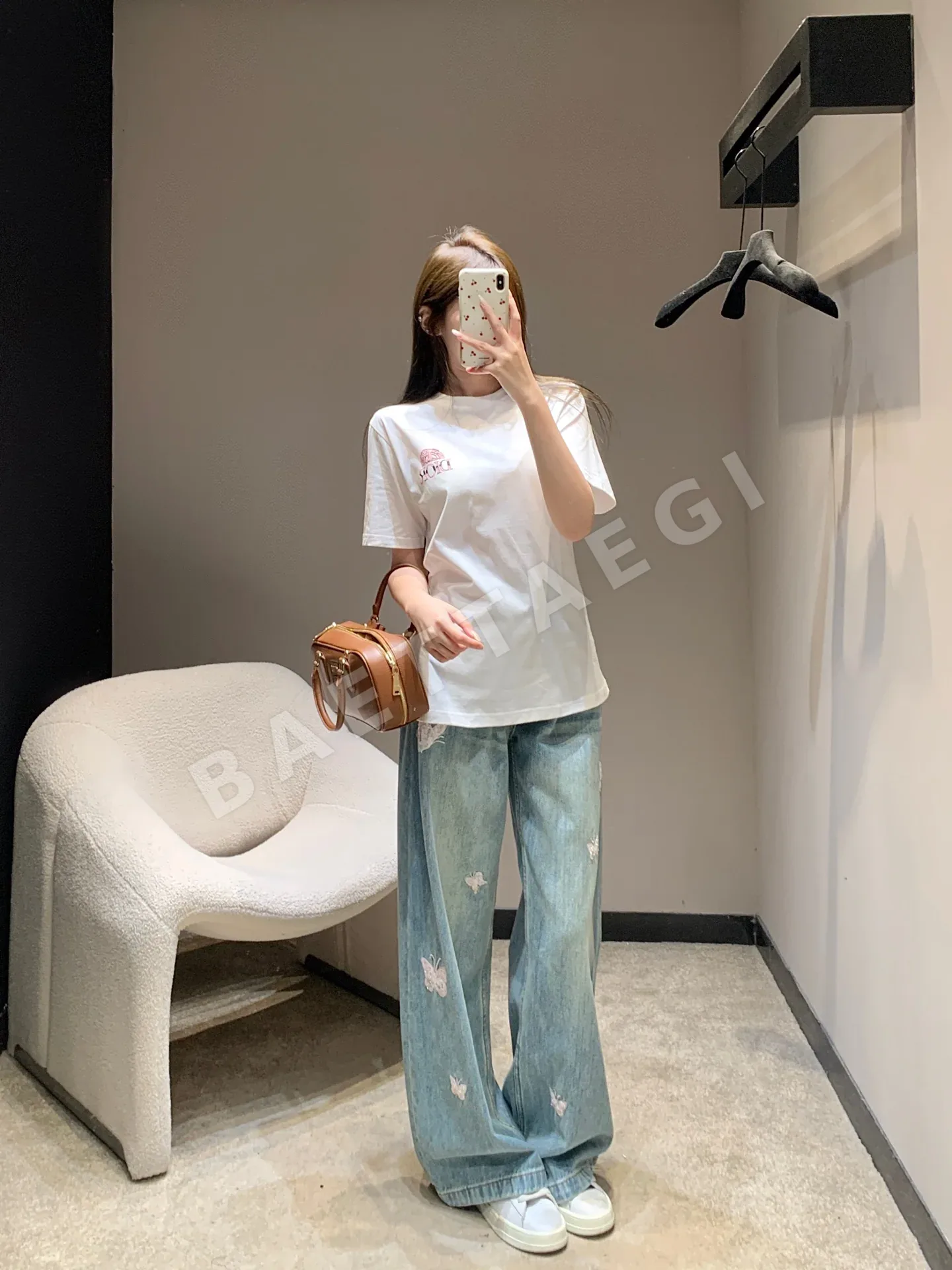 디올 레터 프린트 반팔 티셔츠 상세 이미지 6