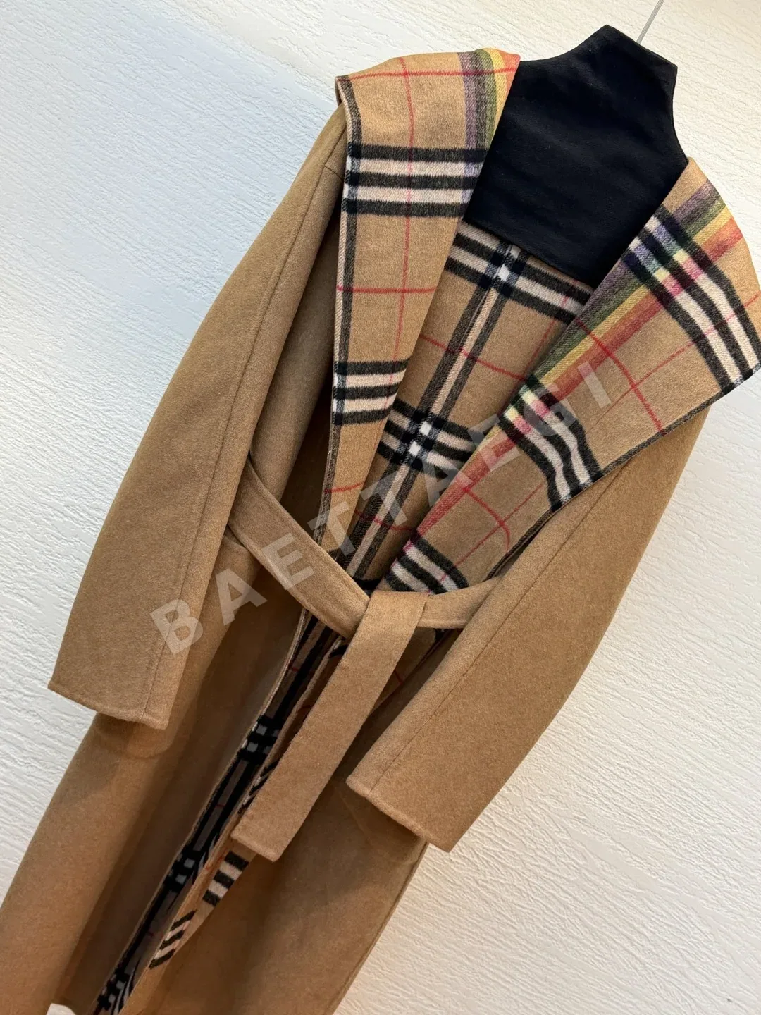 버버리 더블페이스 울 목욕가운 코트 상세 이미지 7