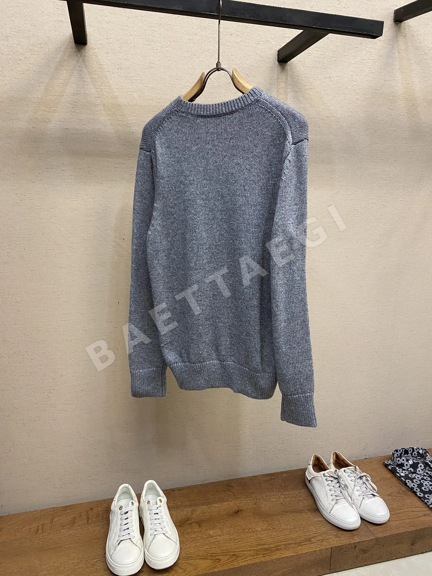 버버리 캐시미어 혼방 남성 니트 스웨터 상세 이미지 2