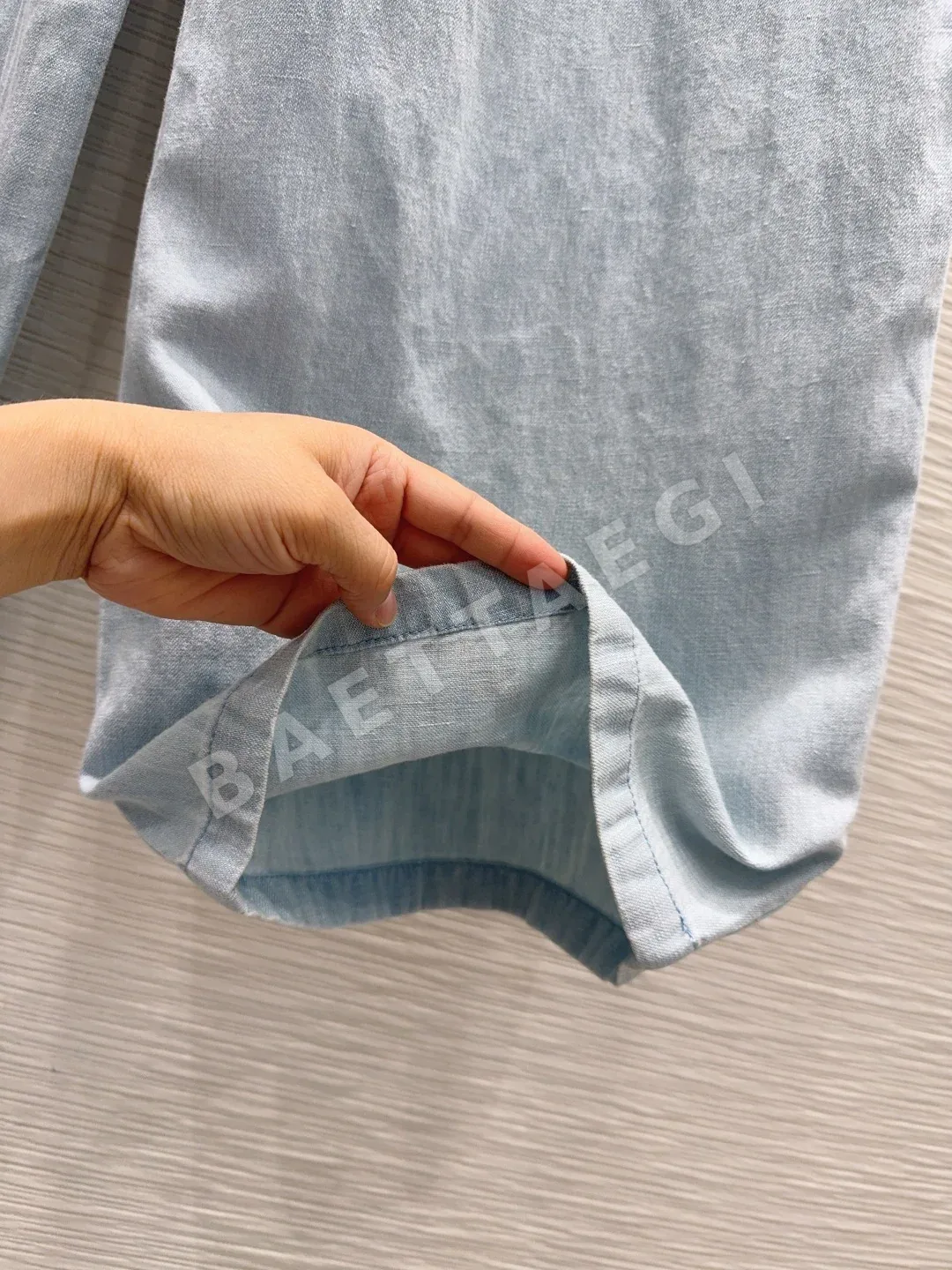 샤넬 데미지 워시드 데님 바지 여성용 상세 이미지 6
