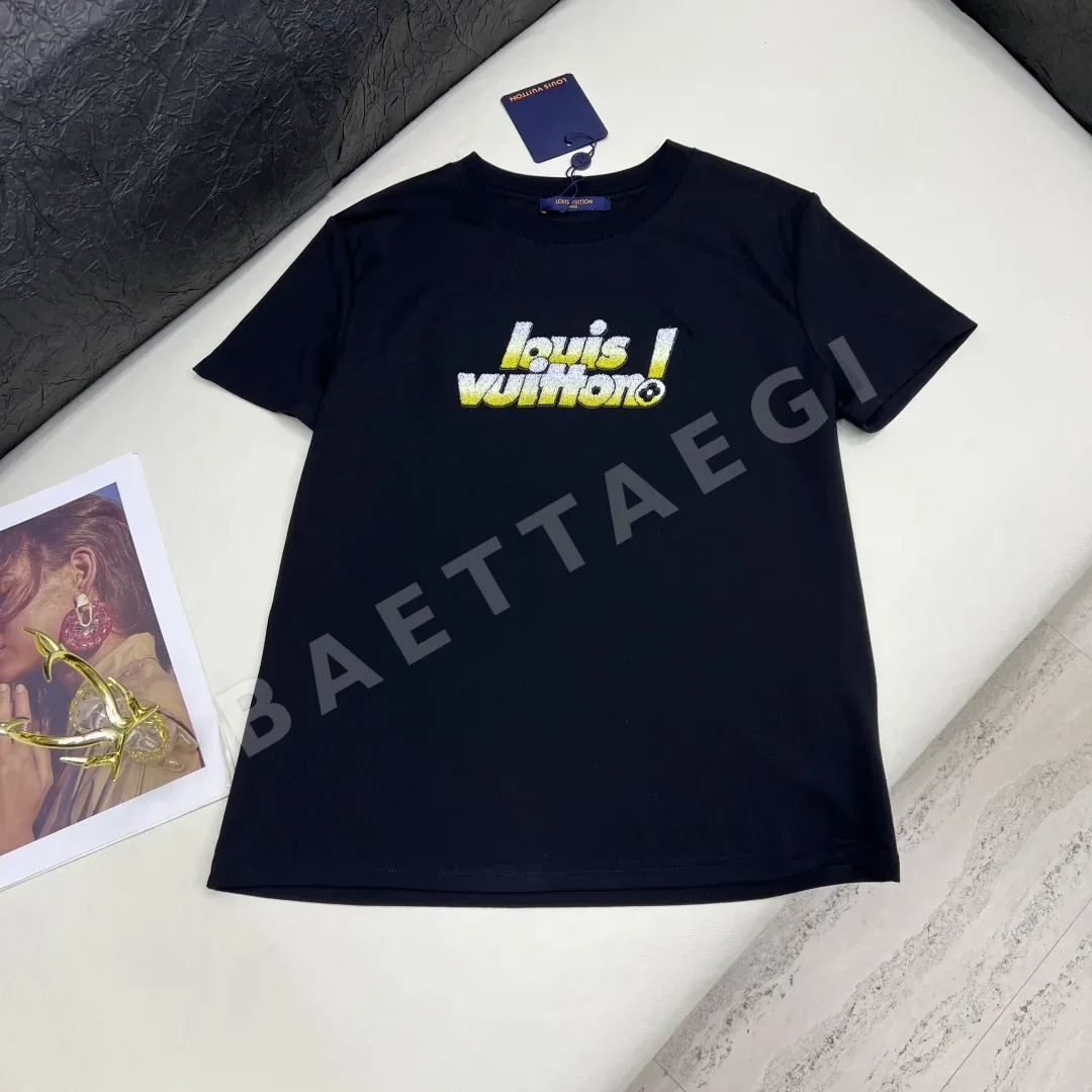 루이비통 머서리화 코튼 크루넥 반팔티셔츠 상세 이미지 3