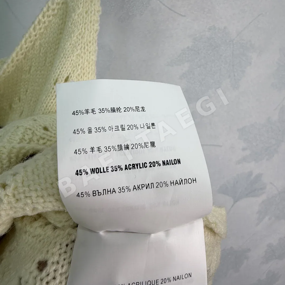 미우미우 시스루 니팅 로고 반팔 니트 베스트 상세 이미지 9