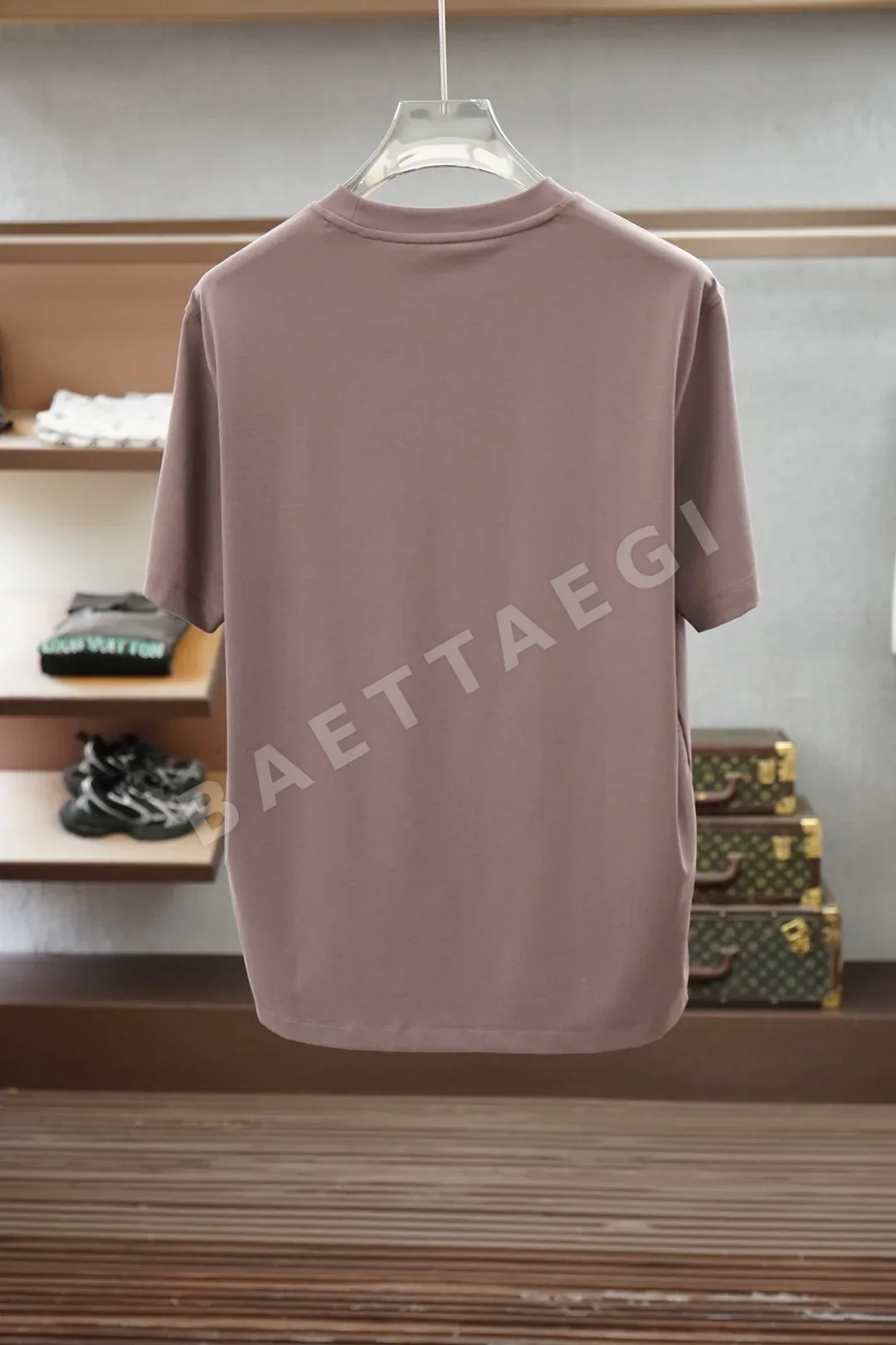 로로피아나 남성 텐셀 린넨 크루넥 반팔 티셔츠 상세 이미지 3