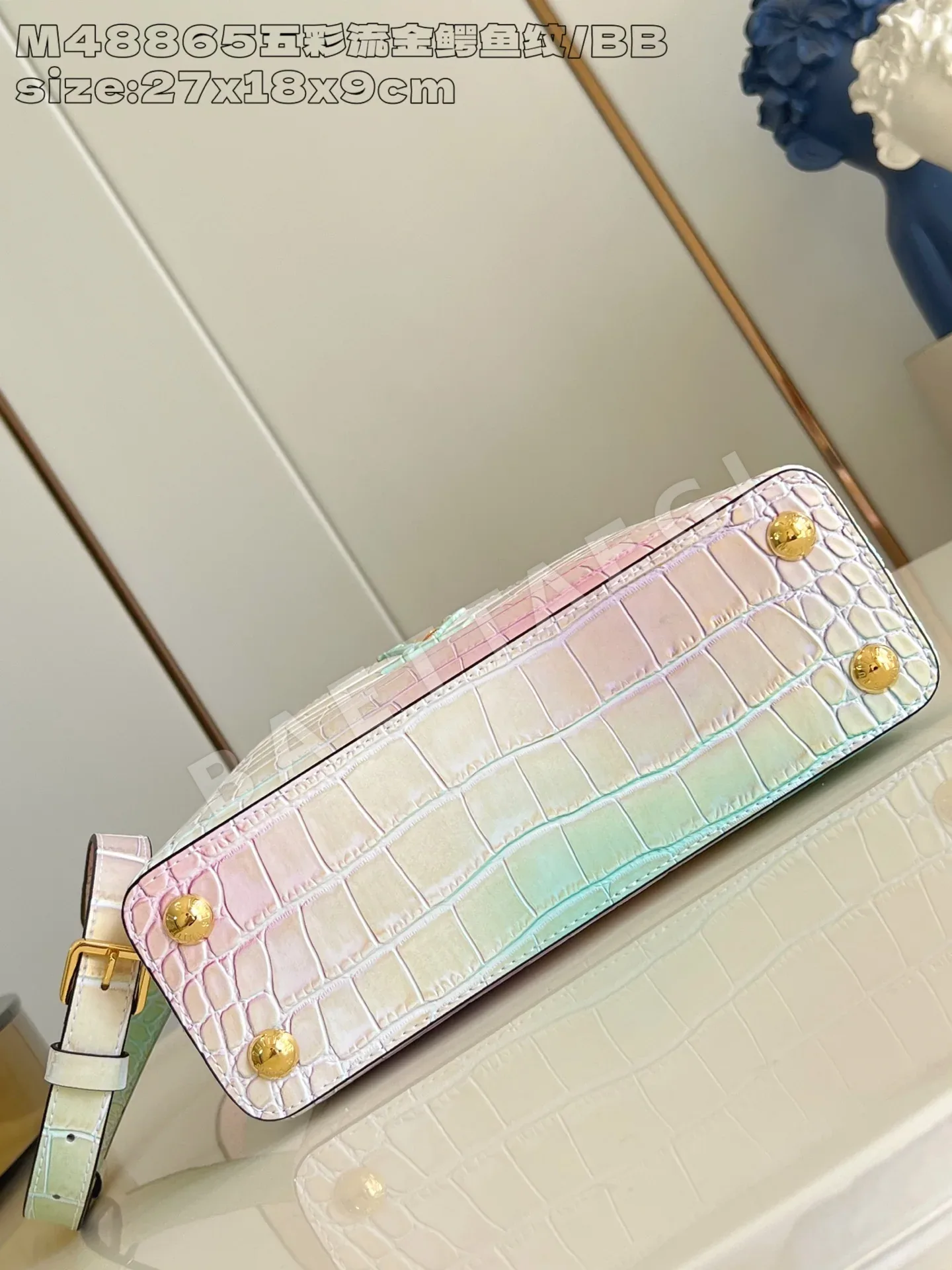 루이비통 M48865 골드 카푸신 핸드백 BB 스몰 상세 이미지 5