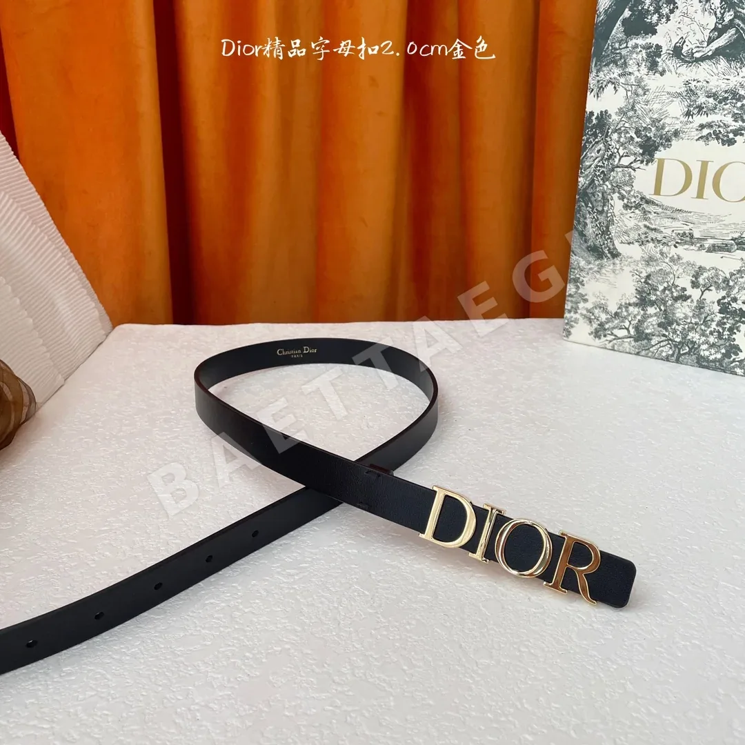 디올 송아지가죽 메탈 버클 벨트 상세 이미지 3
