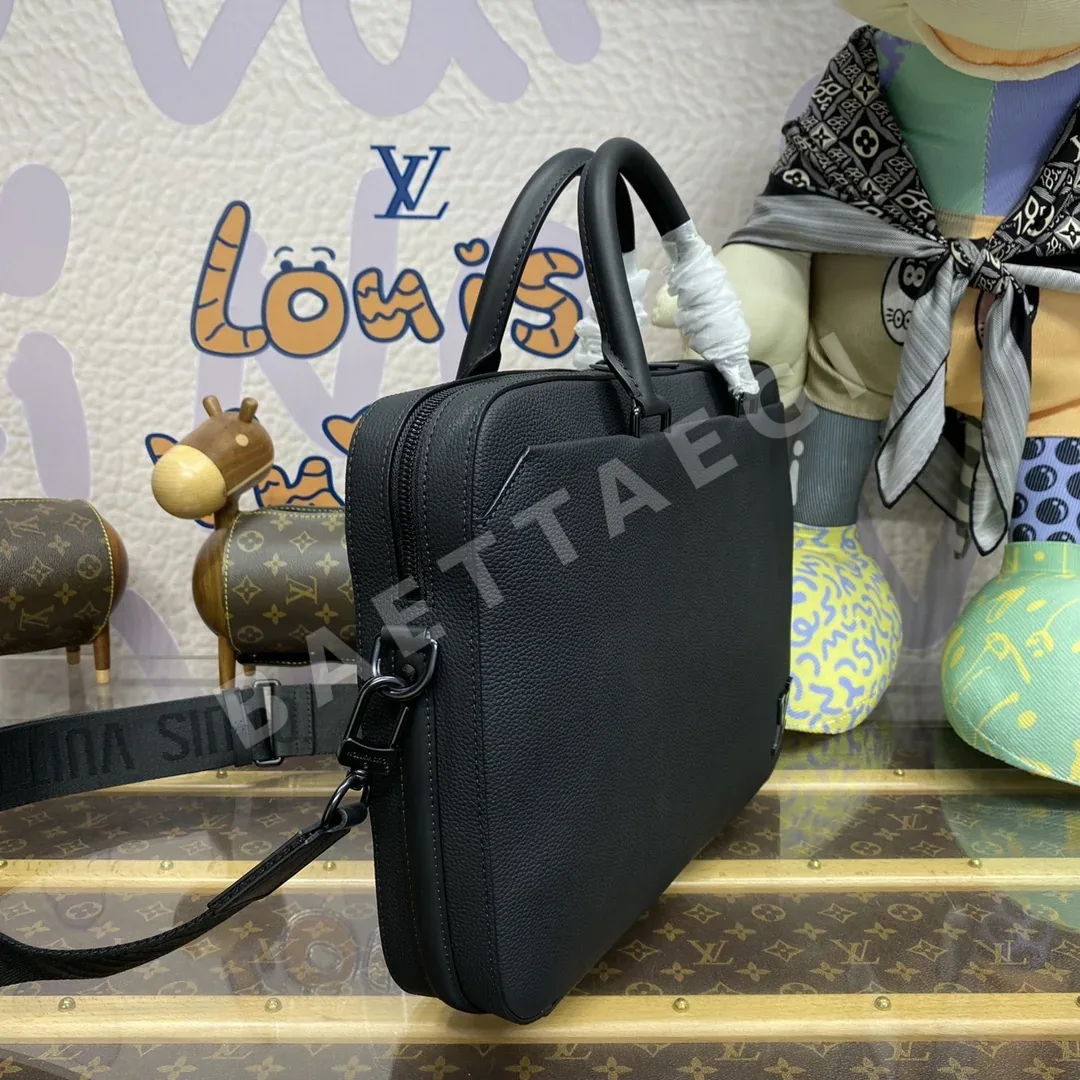 루이비통 버드케이지 블랙 가죽 브리프케이스 가방 M23778 상세 이미지 3