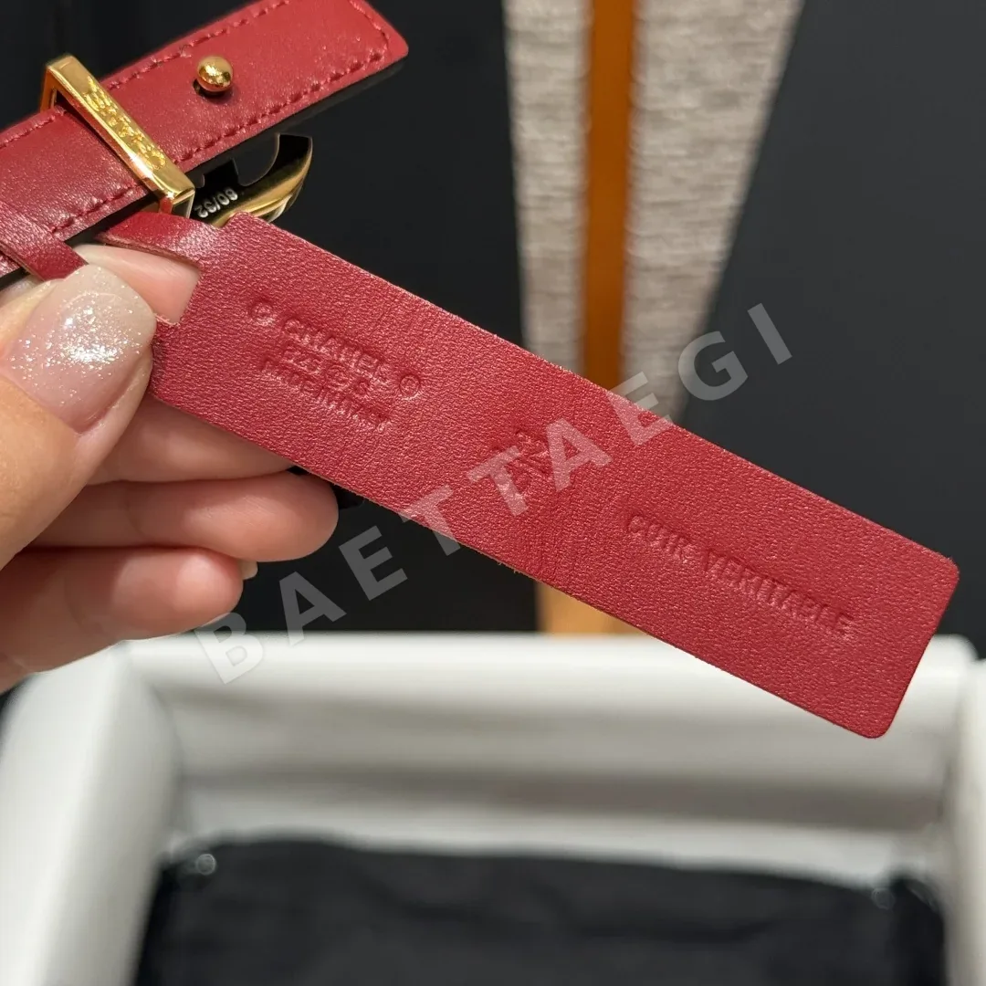 샤넬 더블 C 버클 양면 가죽 벨트 상세 이미지 7