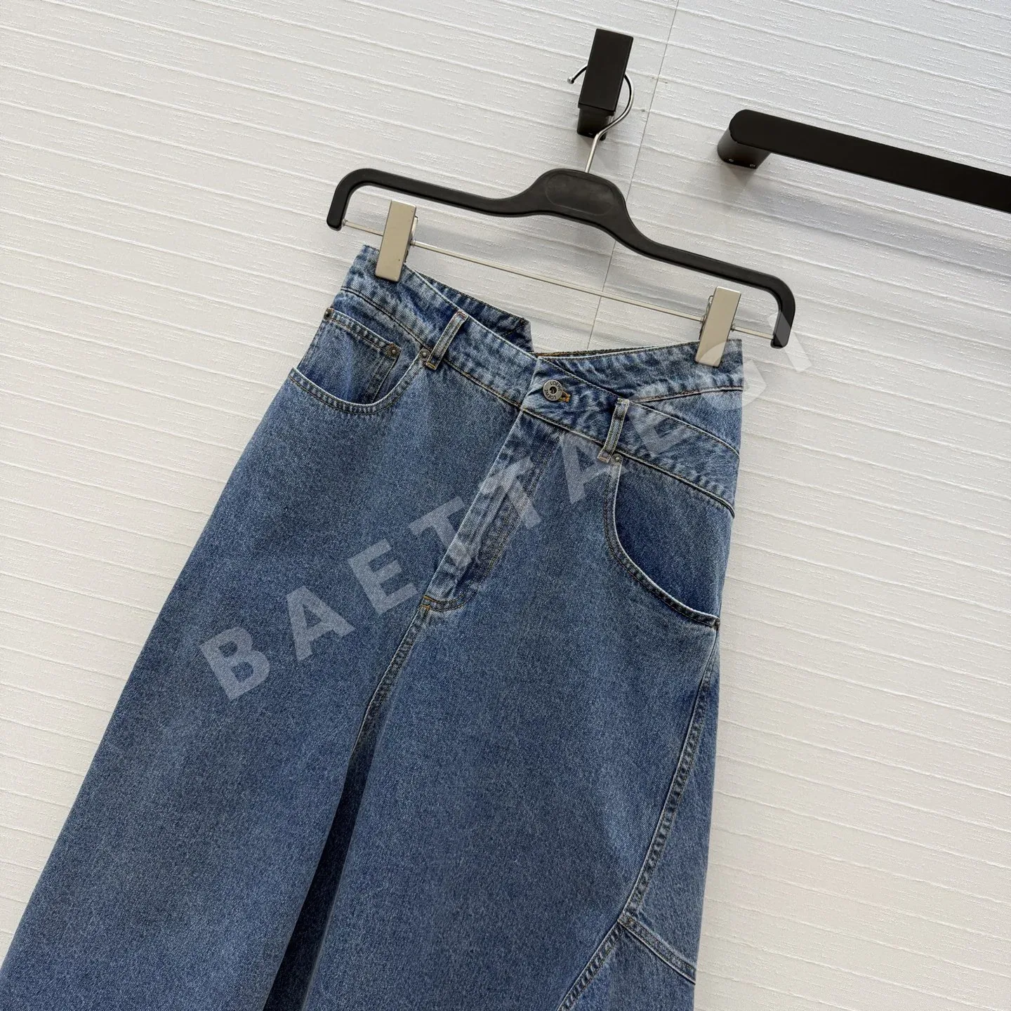 로에베 데님 미디 스커트 상세 이미지 3