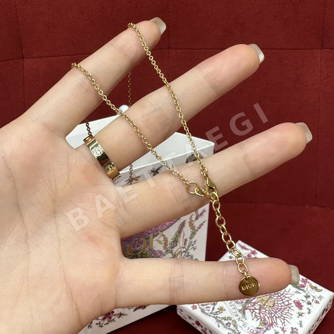 디올 리본 장식 목걸이 상세 이미지 3