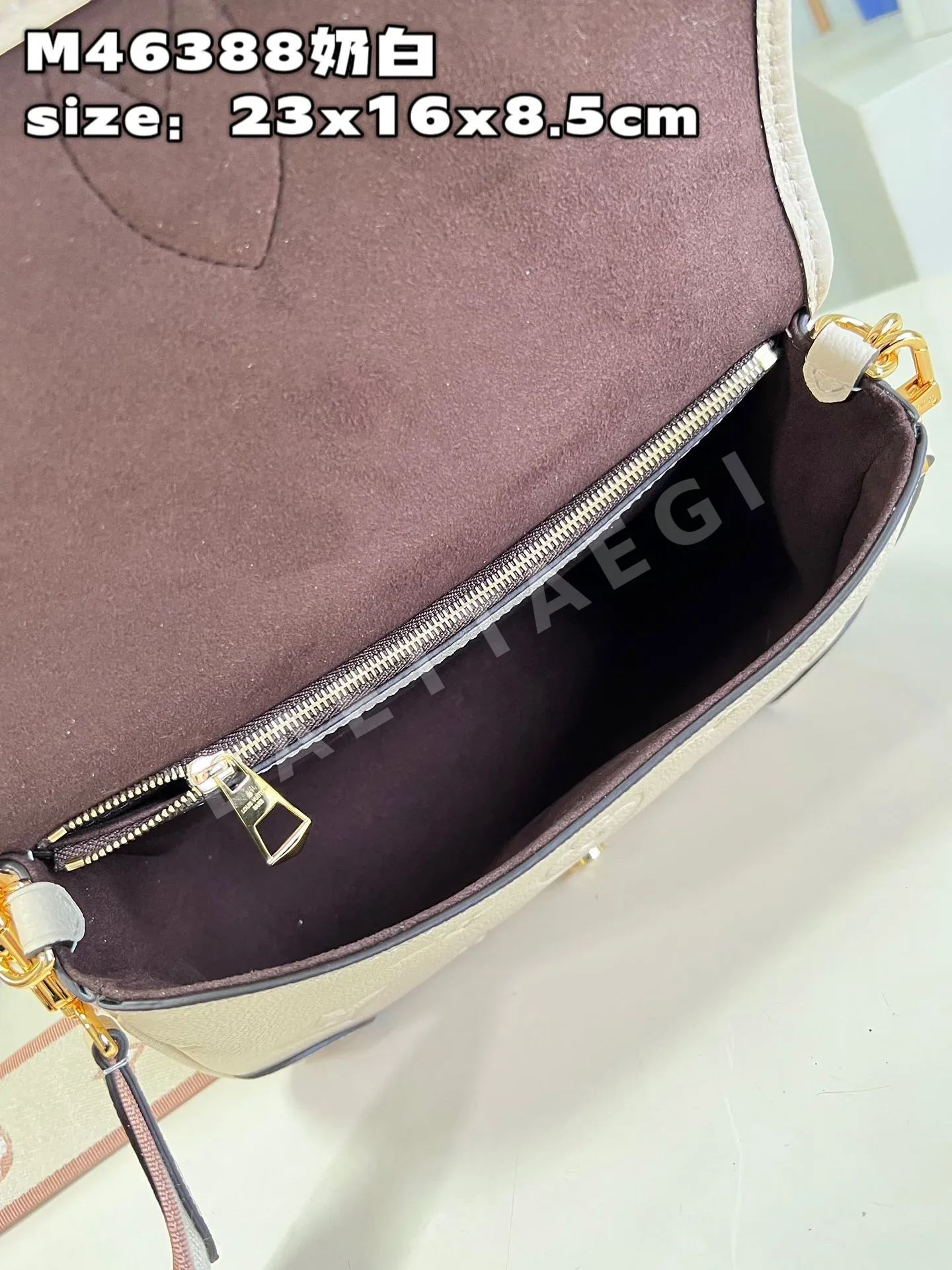 루이비통 M46388 화이트 다이앤 핸드백 숄더백 모노그램 앙프렝뜨 상세 이미지 8