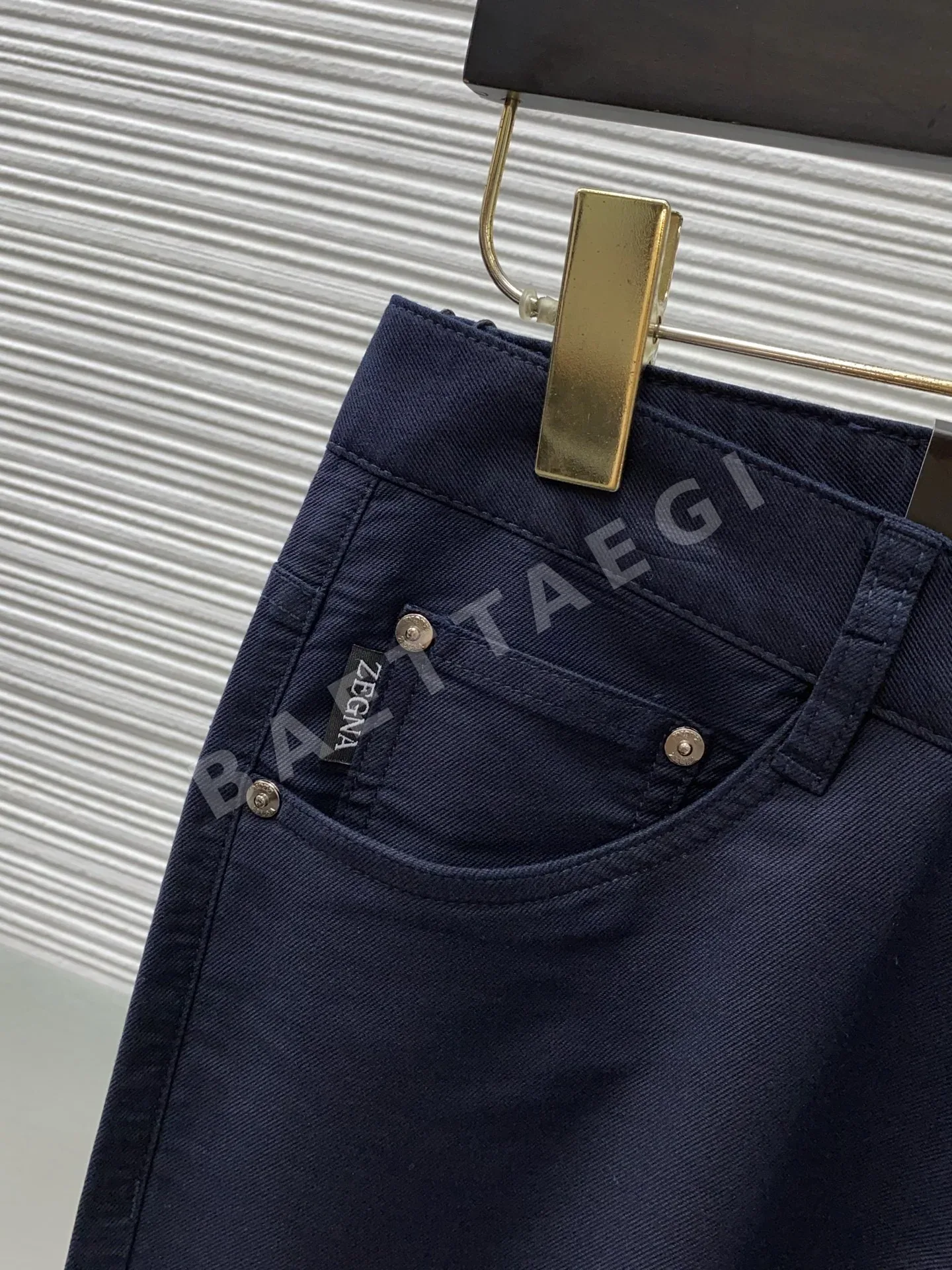제냐 린넨 코튼 혼방 워시 가공 남성 바지 상세 이미지 5