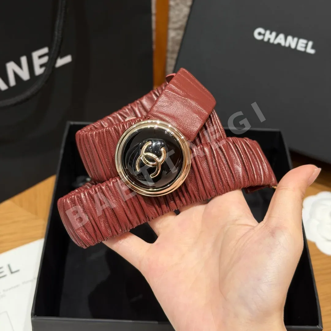 샤넬 플리츠 고무 30mm 벨트 상세 이미지 9