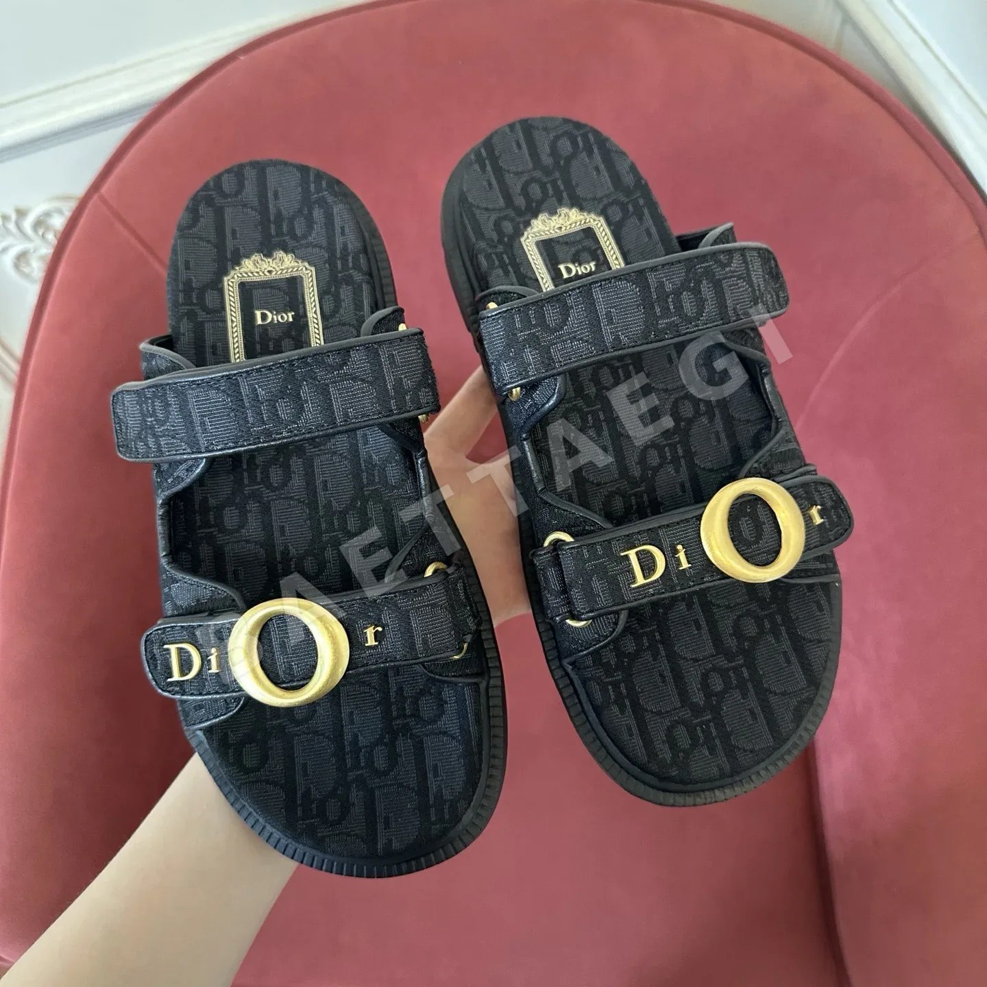 디올 벨크로 가죽 샌들 상세 이미지 8