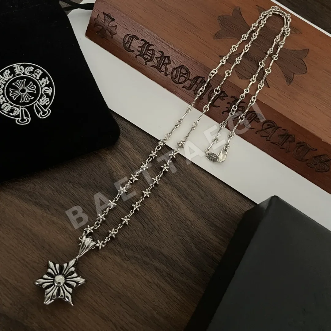 크롬하츠 육각별 오성 펜던트 목걸이 127140