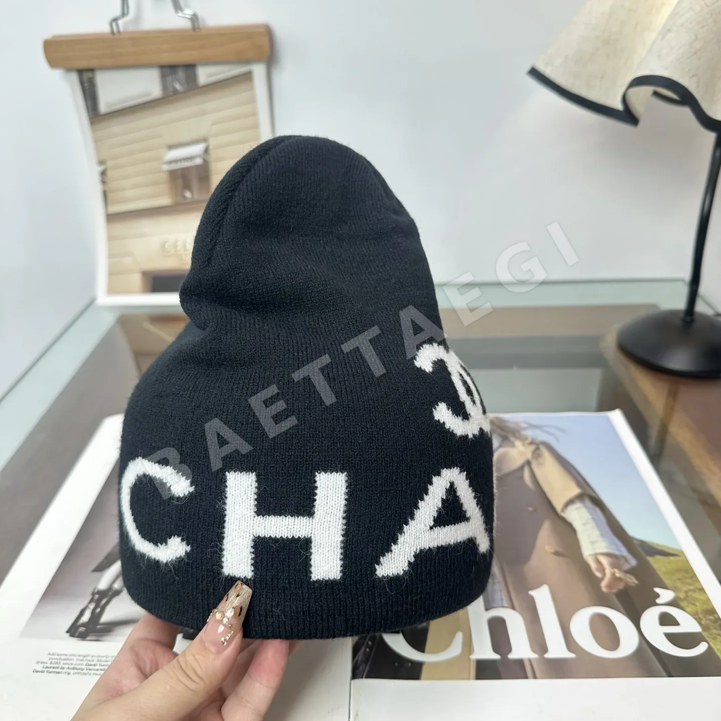 샤넬 니트 비니 모자 상세 이미지 8