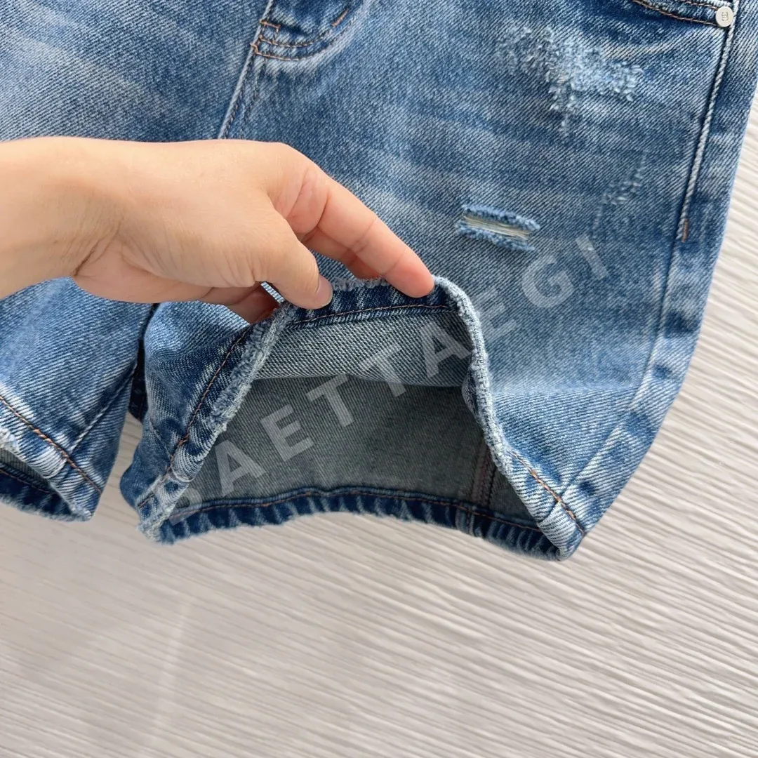 샤넬 여성 데님 반바지 상세 이미지 6