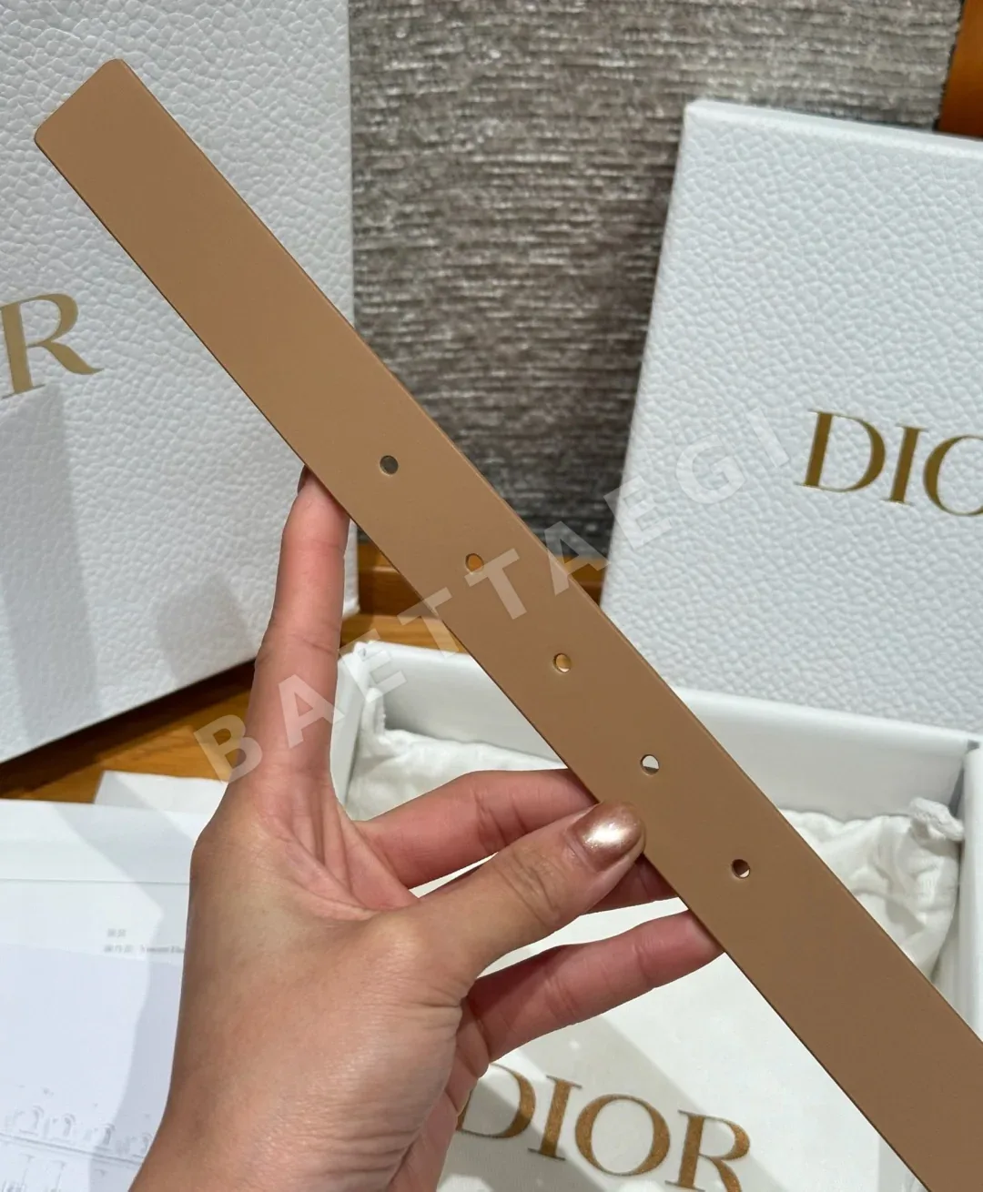 디올 JD280 카나쥬 스무스 소가죽 벨트 상세 이미지 7