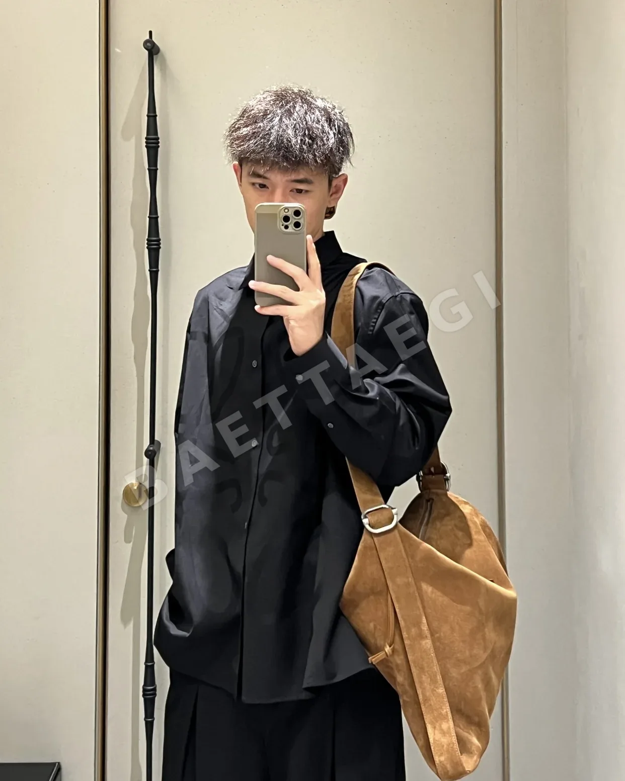 로에베 자카드 코튼 패턴 남성 긴팔 셔츠 상세 이미지 8