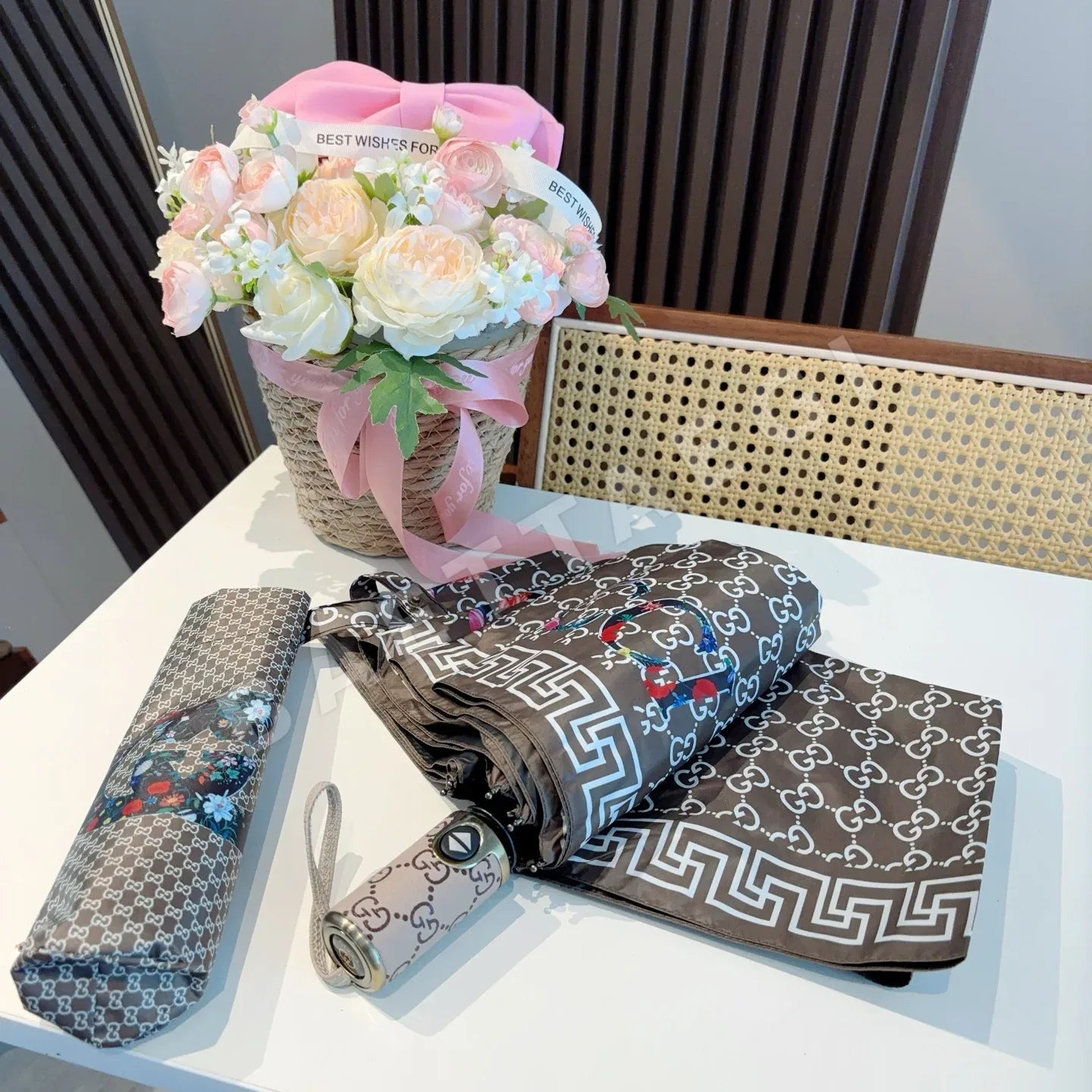 구찌 3단 자동 접이식 우산 상세 이미지 6