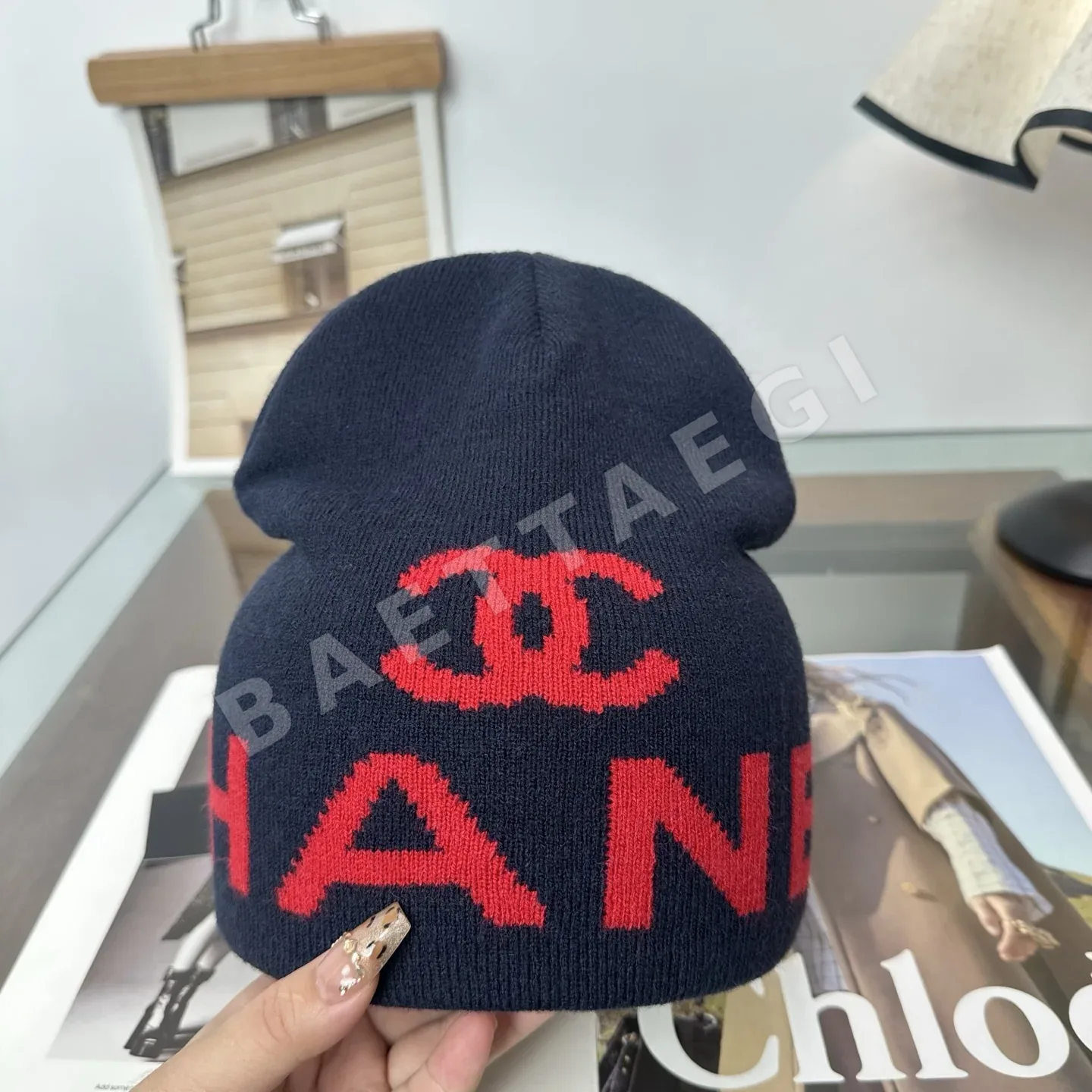 샤넬 니트 비니 모자 상세 이미지 10