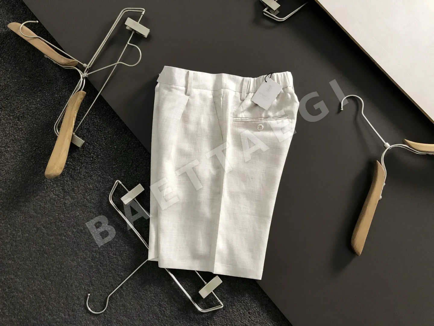 브루넬로쿠치넬리 실크 린넨 남성 반바지 135475