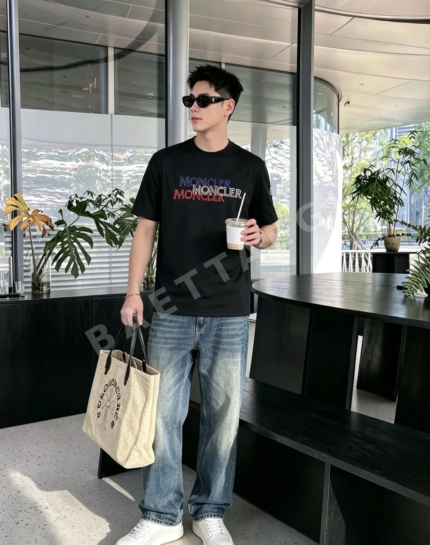 몽클레르 크루넥 반팔 티셔츠 상세 이미지 9