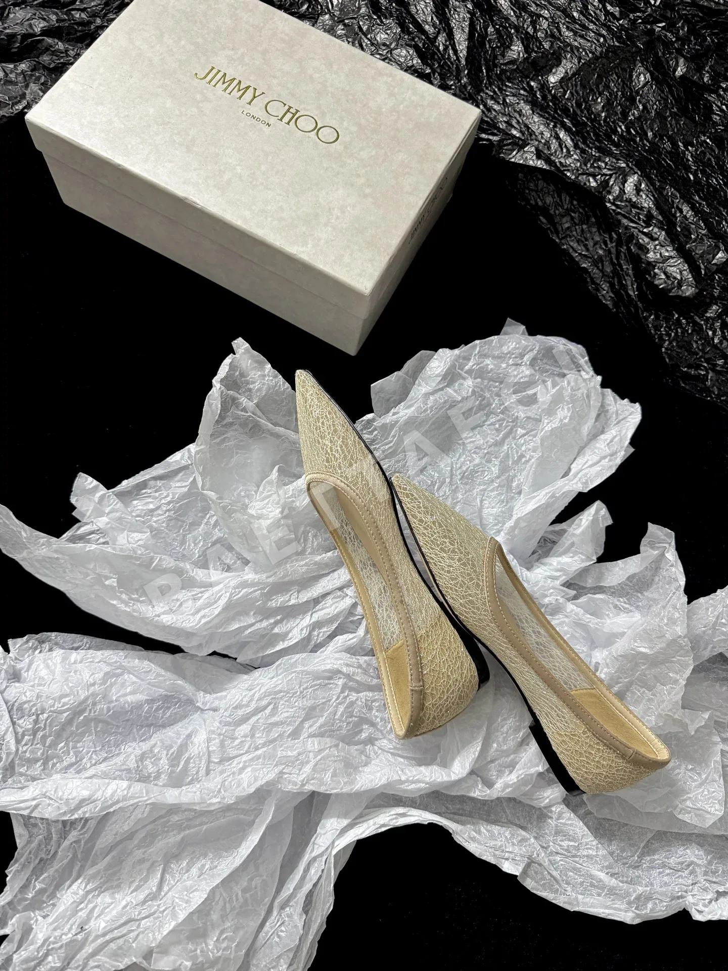 지미추 메시 소재 레이스업 플랫 신발 상세 이미지 5