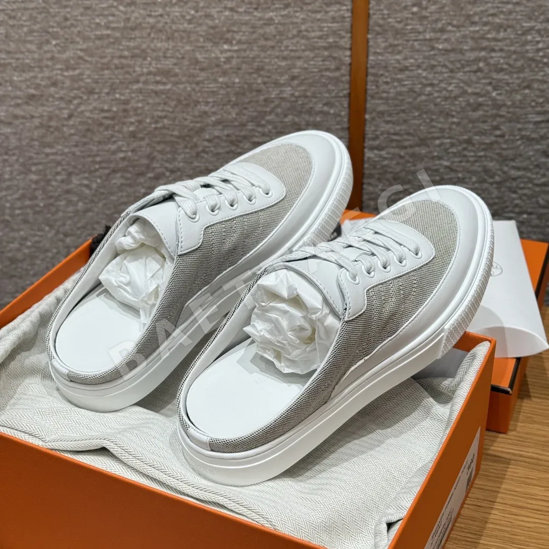 에르메스 킵 샌들 화이트 가죽 상세 이미지 5
