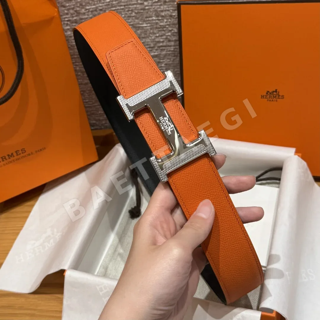 에르메스 H 리버시블 남성 벨트 상세 이미지 4