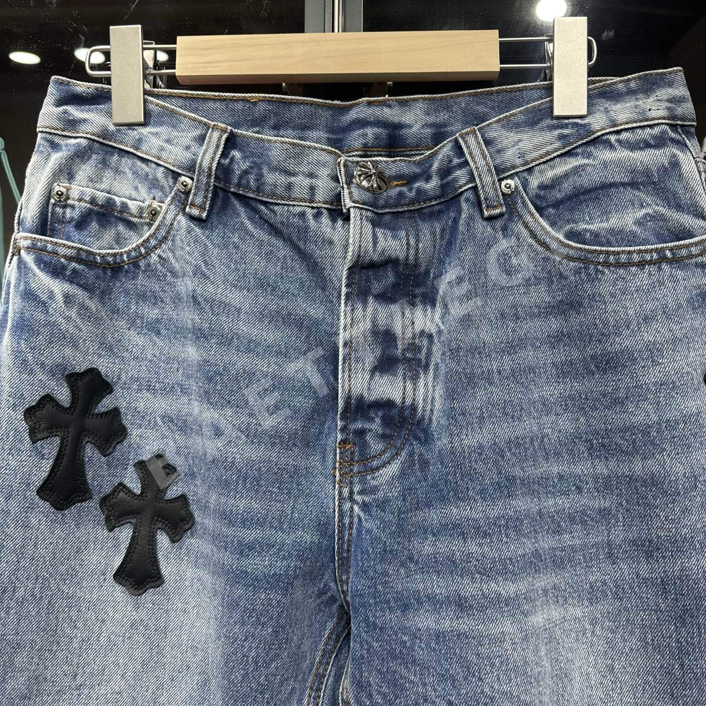 크롬하츠 가죽 바지 상세 이미지 2