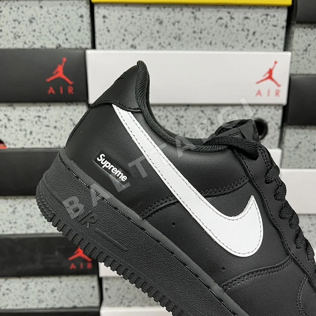 나이키 [GX] 에어 포스 1 로우 CU9225-002 201207 Nike Air Force 1 Low Supreme Black White 상세 이미지 11