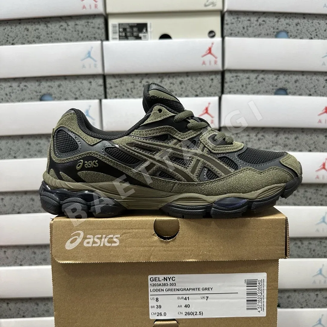 아식스 [M] 젤 NYC 1203A383-303 200509 Asics Gel-NYC Loden Green Graphite Grey