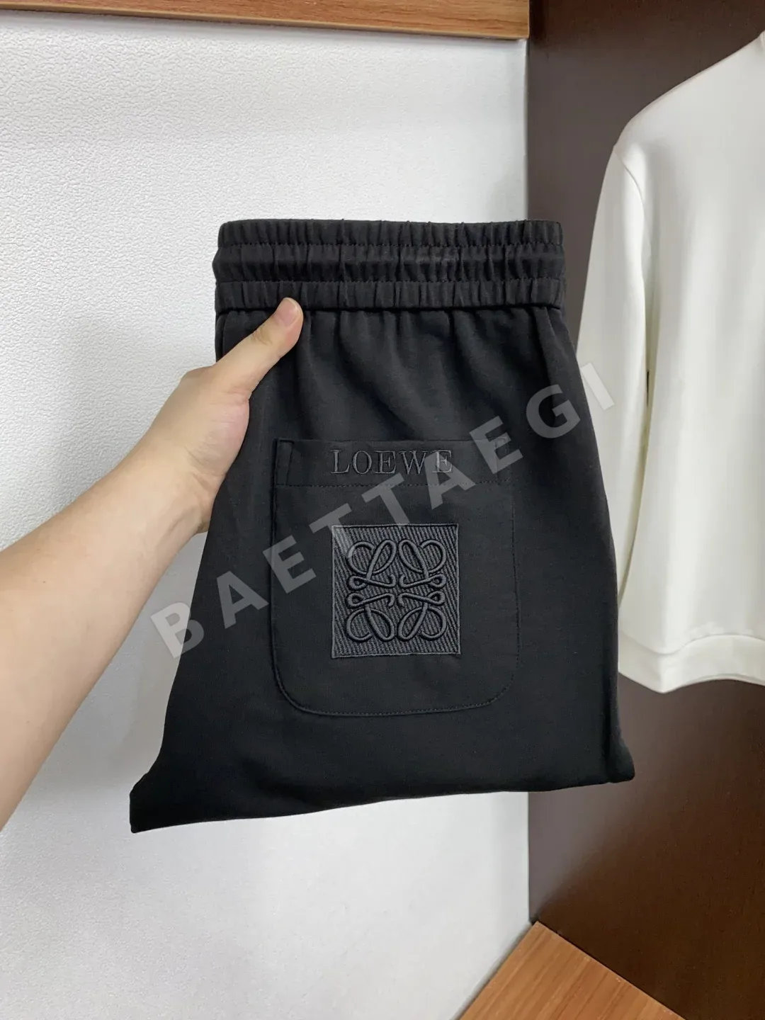 로에베 스트레이트 레그 남성 면 바지 165546
