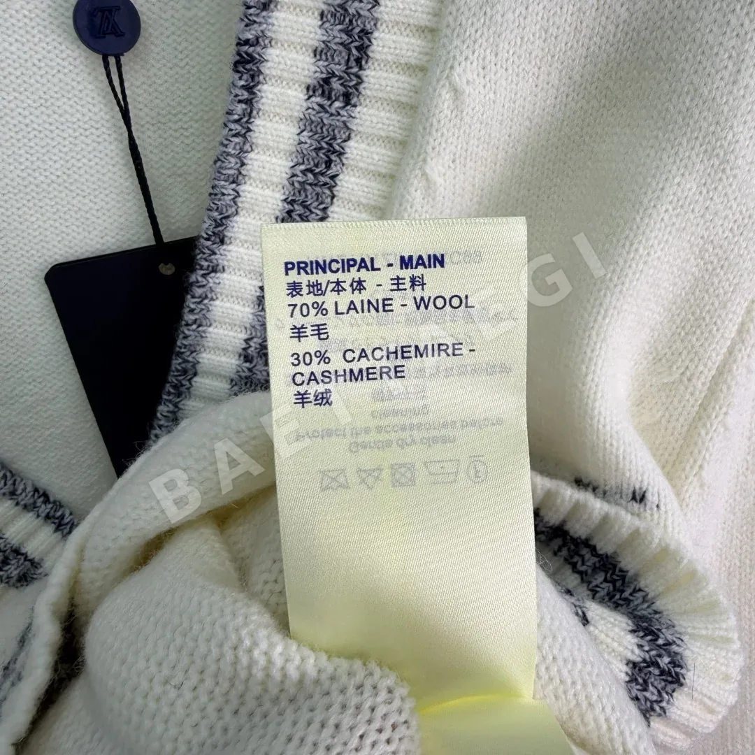루이비통 블루그레이 스트라이프 가디건 상세 이미지 9