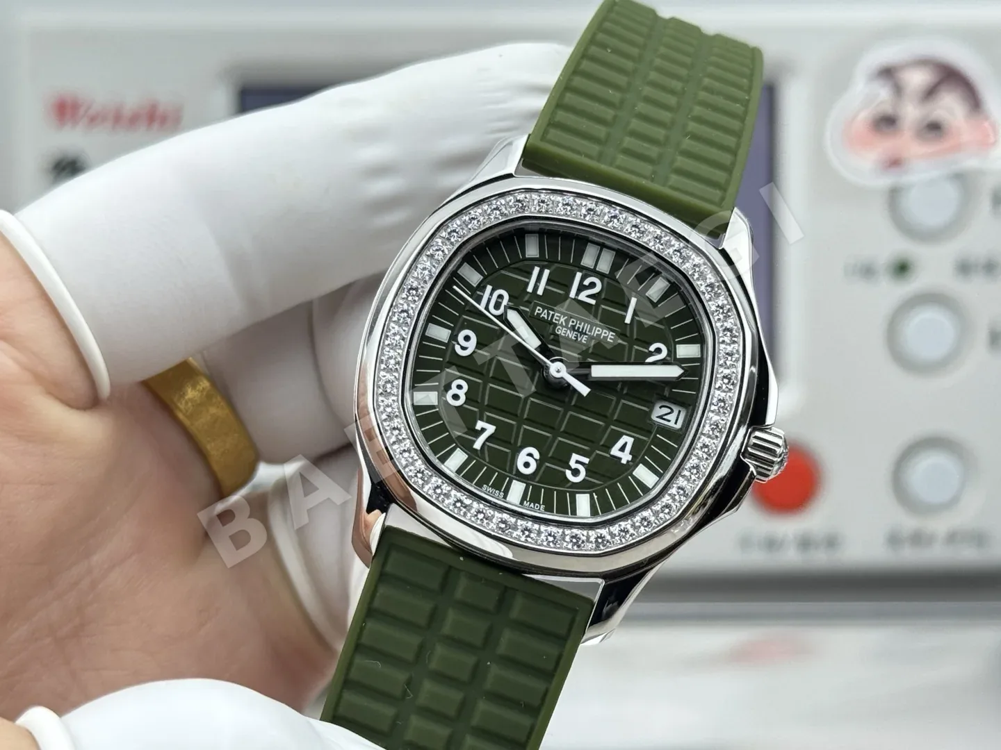 파텍필립 아쿠아넛 자동 여성용 GR 공장 레플리카 44065 Patek Philippe 상세 이미지 3