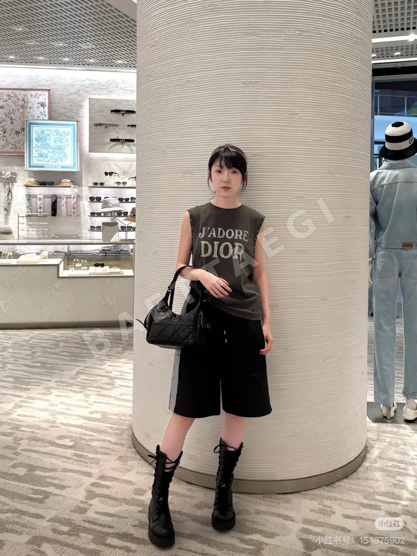 디올 데미지 슬로건 반팔 티셔츠 상세 이미지 7