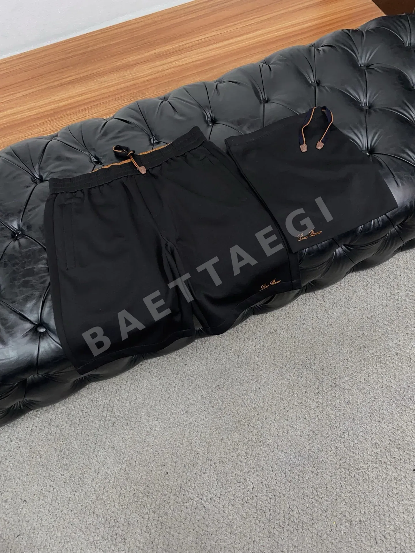 로로피아나 남성 린넨 반바지 상세 이미지 6