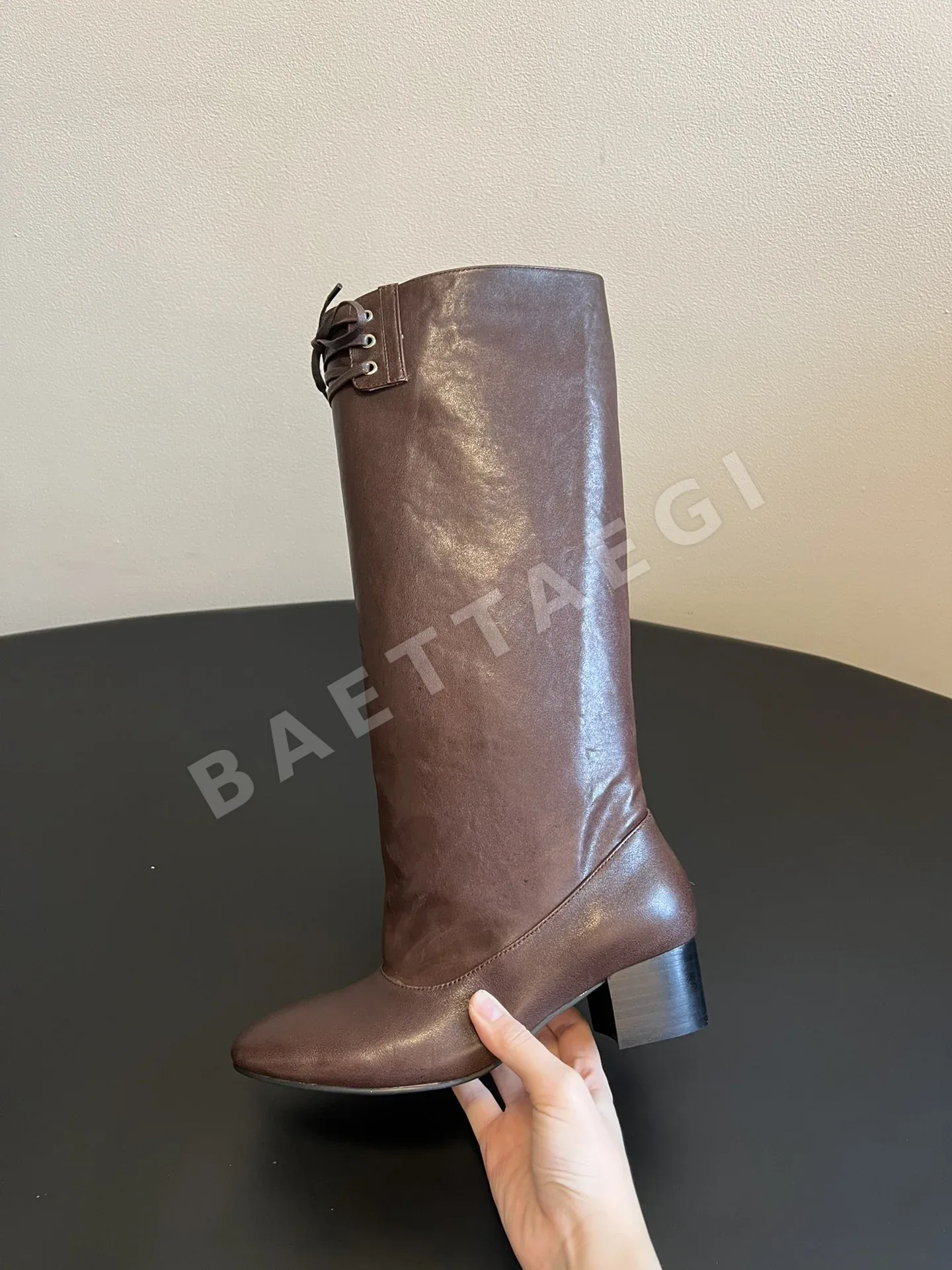 팔로마울 팔로마 울 레이스업 로우힐 부츠 상세 이미지 5