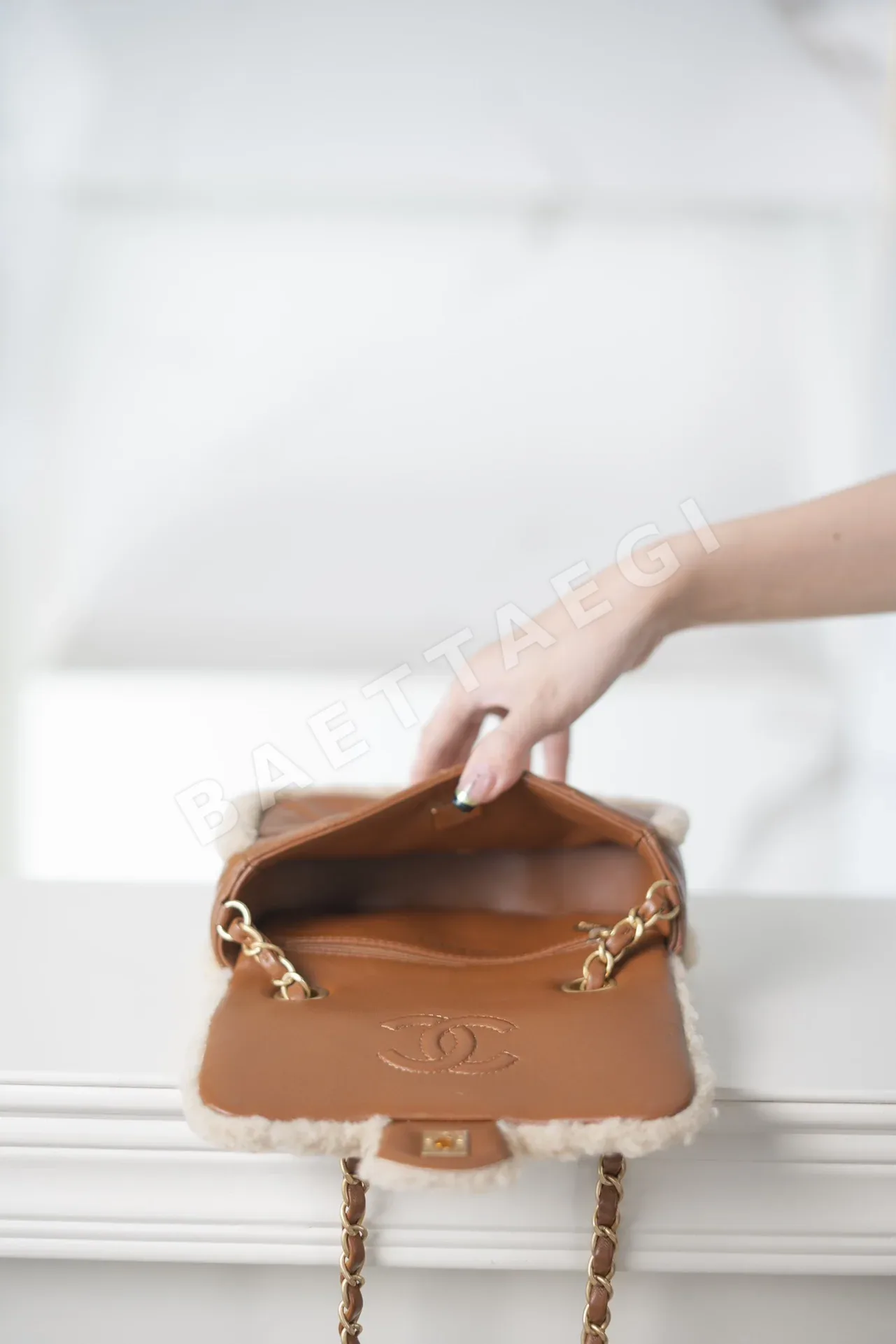 샤넬 클래식CF 테디베어 램스킨 가방 상세 이미지 9