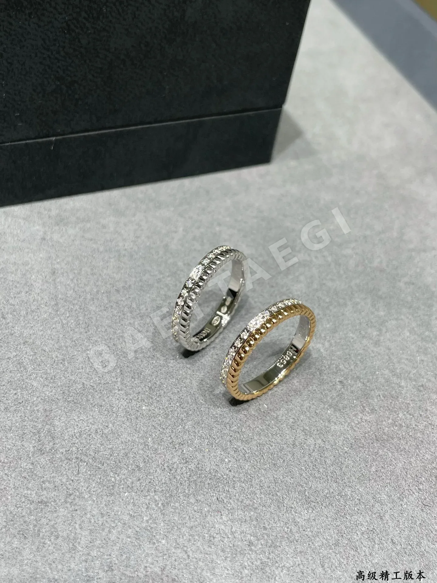 부쉐론 다이아몬드 파베 반지 상세 이미지 4
