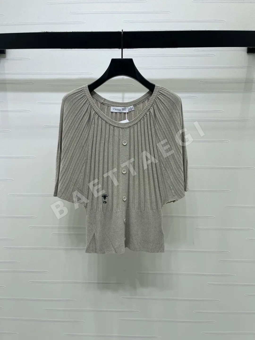 디올 케이프 니트 여성 반팔 탑 92856
