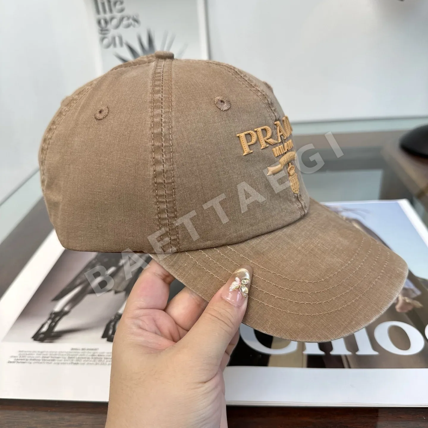 프라다 베이스볼 캡 상세 이미지 6