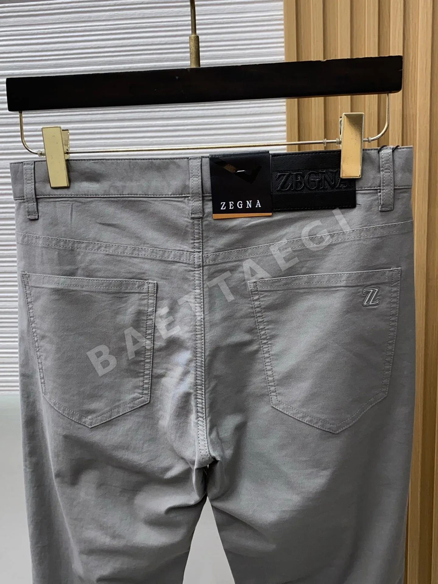 제냐 린넨 코튼 혼방 남성 바지 상세 이미지 8