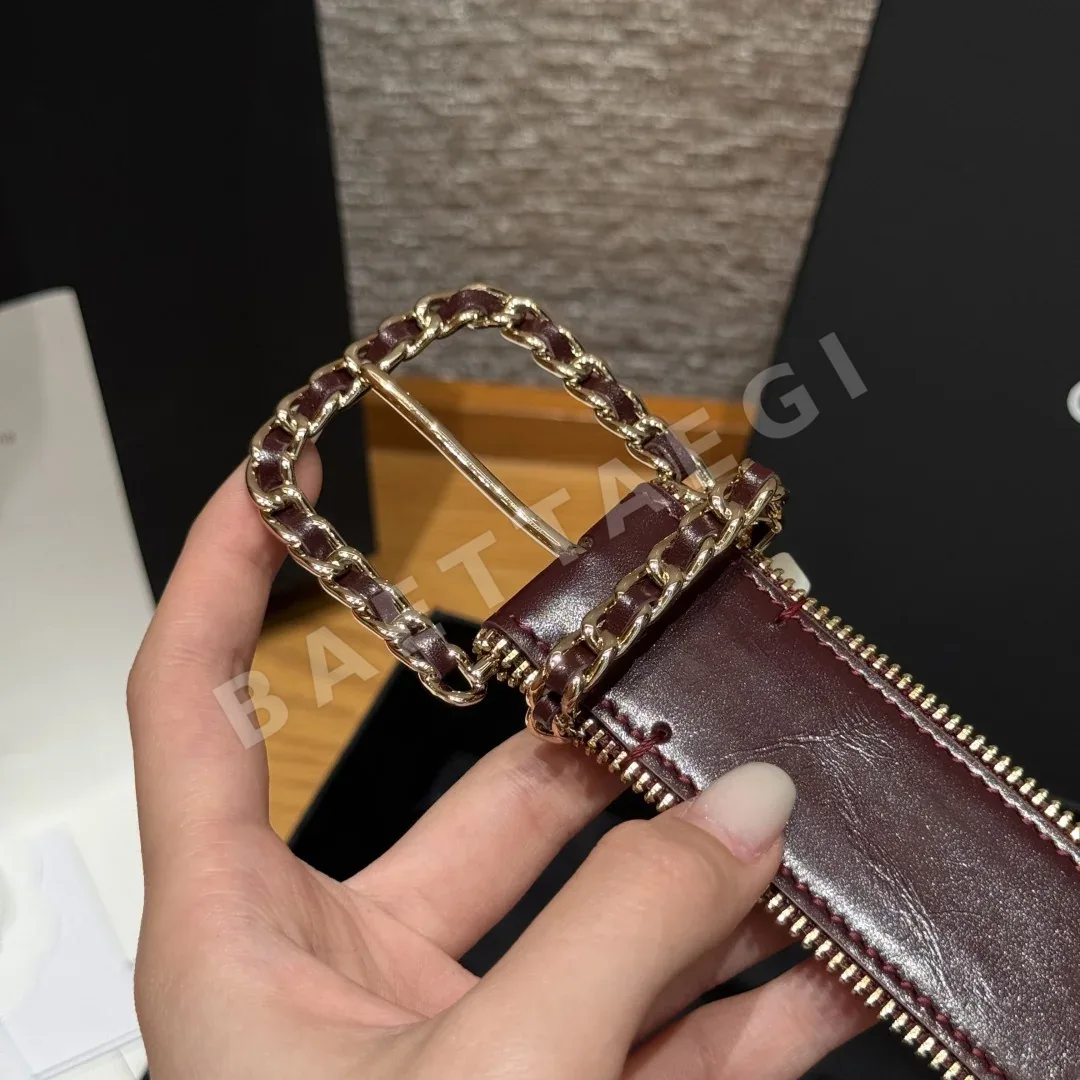 샤넬 양면 가죽 체인 벨트 상세 이미지 5